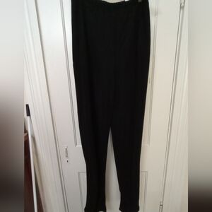 🎇2/$30 Susan Graver Black Comfortable Stretch Knit Women Straight Leg Pants MT
